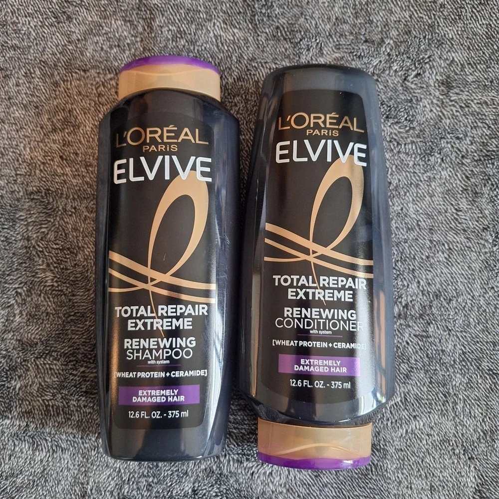 2 Pk L'oreal Elvive Total Repair Extremely Damage Hair Shampoo & Conditioner